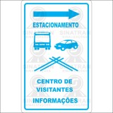   Estacionamento, centro de visitantes, informações 
